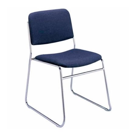 Kfi KFI Armless Stack Chair with Sled Base - Navy Fabric 310CH-1304 NAVY FABRIC